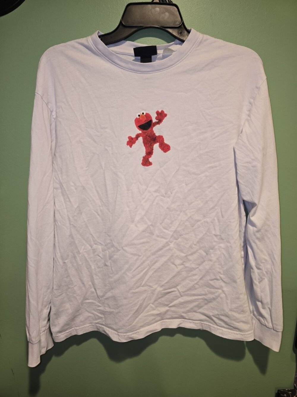 H&M Long Sleeve Shirt Sesame Street Elmo Design Mens size Small